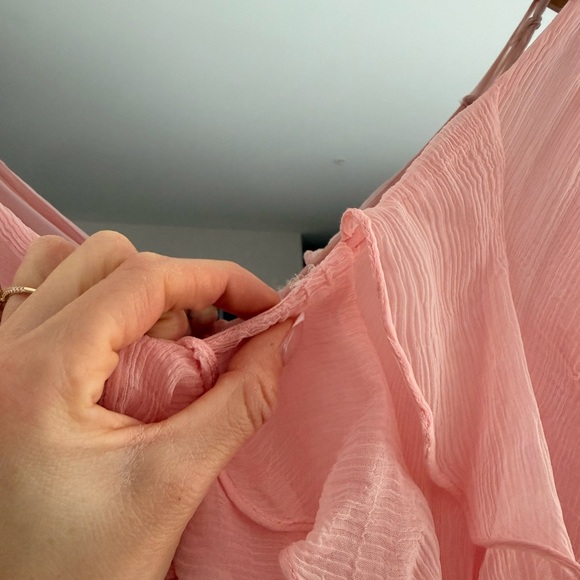 BHLDN Anthropologie Jia Bias-Cut Ruffled V-Neck Gown - Picture 7 of 10